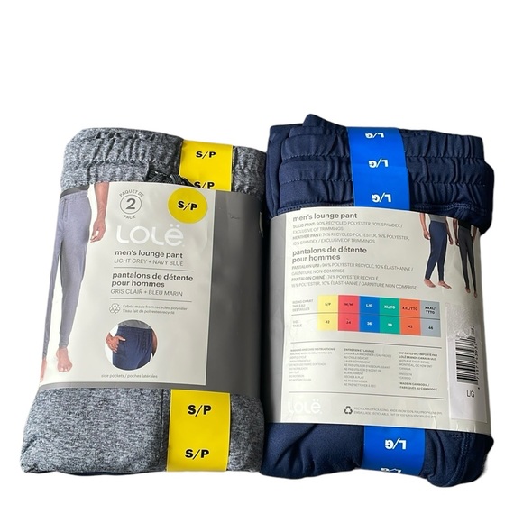 Lole - 2 Pack Men’s Lounge Pant - Picture 6 of 7